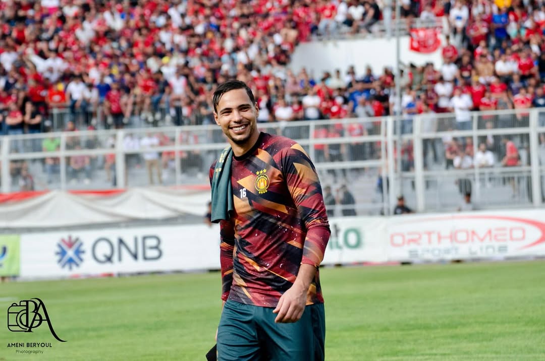 Hamza Ghanmi pendant sa deuxième période à l'Espérance